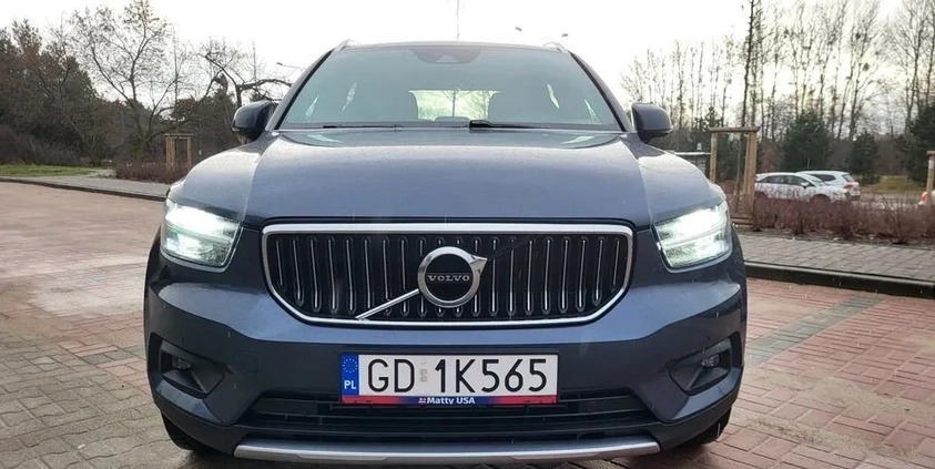 Volvo XC 40 cena 102500 przebieg: 175000, rok produkcji 2019 z Gdańsk małe 79